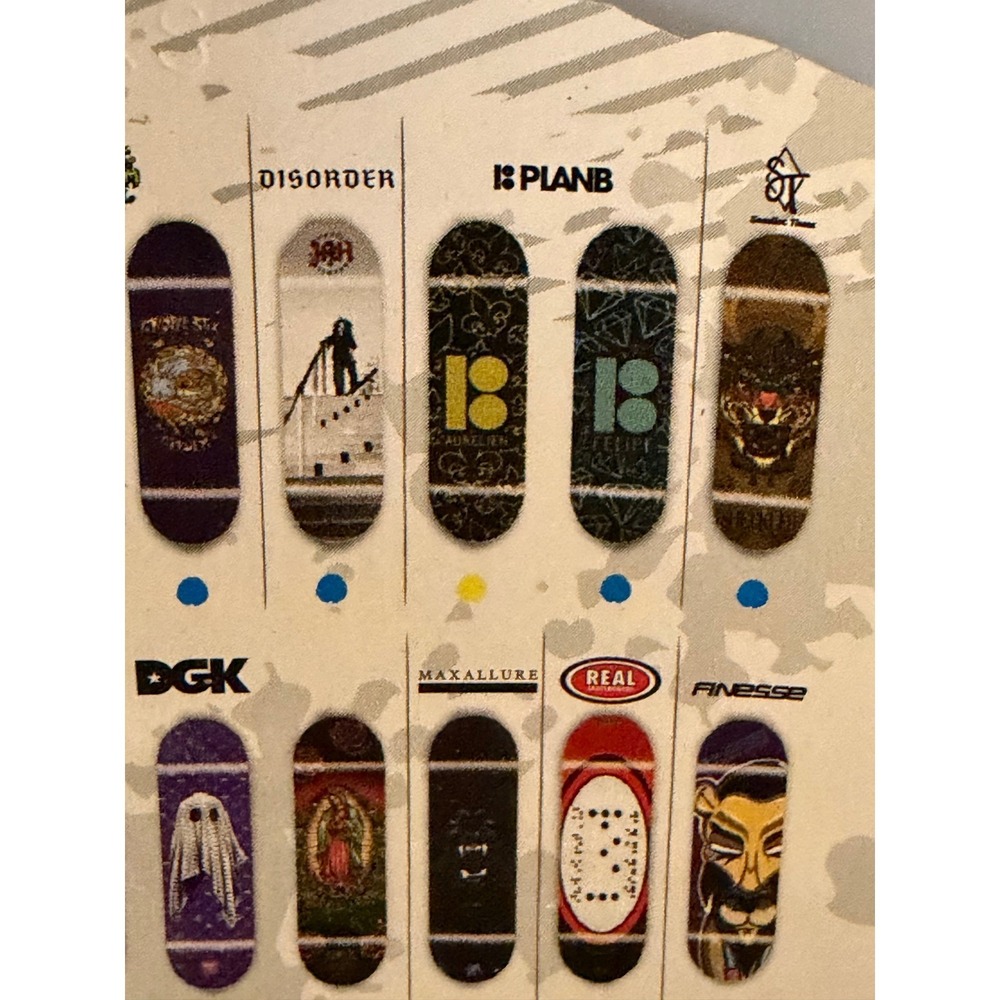 Tech Deck Plan B Felipe Gustavo Teal Diamond Fingerboard Skateboard New - Picture 4 of 4